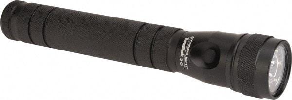 Streamlight - White LED Bulb, 180 Lumens, Industrial/Tactical Flashlight - Black Aluminum Body, 3 C Batteries Not Included - USA Tool & Supply