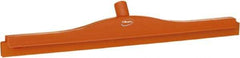 Vikan - 24" Rubber Blade Floor Squeegee - Double Edge, Orange, Plastic Holder - USA Tool & Supply