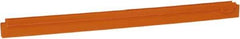 Vikan - 24" Rubber Blade Squeegee Refill - Double Edge, Orange, Plastic Holder - USA Tool & Supply