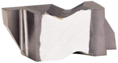 Kennametal - 3078NG Grade KCU10, 1.98mm Cutting Width Carbide Grooving Insert - 2.39mm Max Depth of Cut, Left Hand, 0.19mm Corner Radius, AlTiN Finish - USA Tool & Supply