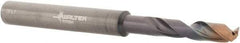 Walter-Titex - 11/64" 140° Spiral Flute Solid Carbide Screw Machine Drill Bit - Double Coating Finish, Right Hand Cut, 24mm Flute Length, 66mm OAL, X-treme Plus Point, Straight Shank, Through Coolant - USA Tool & Supply