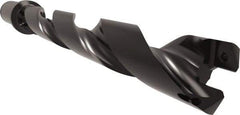 Allied Machine and Engineering - Series 24, 24 to 26mm Diam, 1" Diam Straight Shank with Flange, Helical Flute Spade Drill - 7-11/64" Max Depth, 8-37/64" Body Length, 10-55/64" OAL, Standard Length, Through Coolant - USA Tool & Supply