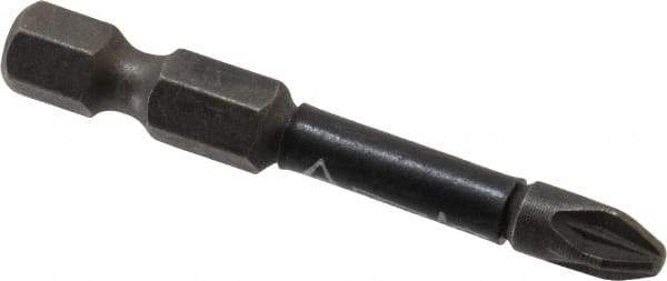 Wera - PZ.2 Posidriv Screwdriver Bit - 1/4" Hex Drive, 2" OAL - USA Tool & Supply