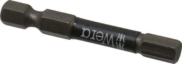 Wera - 6mm Hex Screwdriver Bit - 1/4" Drive, 2" OAL - USA Tool & Supply