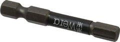Wera - 6mm Hex Screwdriver Bit - 1/4" Drive, 2" OAL - USA Tool & Supply