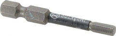 Wera - 4mm Hex Screwdriver Bit - 1/4" Drive, 2" OAL - USA Tool & Supply