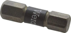 Wera - 6mm Hex Screwdriver Bit - 1/4" Drive, 1" OAL - USA Tool & Supply