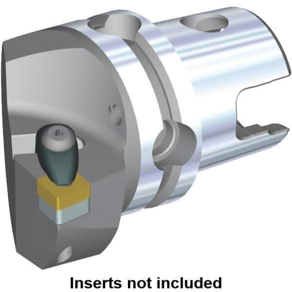 Kennametal - Left Hand Cut, Size KM40, CN.. Insert Compatiblity, Modular Turning & Profiling Cutting Unit Head - 27mm Ctr to Cutting Edge, 45mm Head Length, Through Coolant, Series Kenclamp - USA Tool & Supply