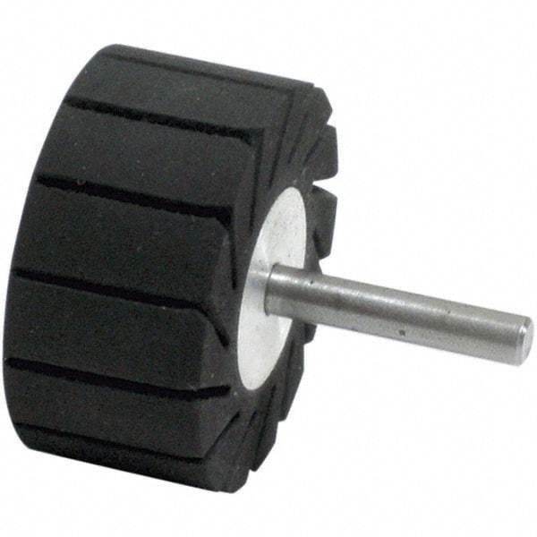 Dynabrade - 1" Wide x 2" Diam, Expander Wheel Spiral Band Drum - 1/4" Shank Diam, 7,500 RPM - USA Tool & Supply