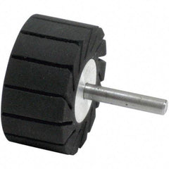 Dynabrade - 1" Wide x 2" Diam, Expander Wheel Spiral Band Drum - 1/4" Shank Diam, 7,500 RPM - USA Tool & Supply