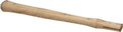 Made in USA - 14" Long Replacement Handle for Blacksmith Hammers - 1-3/16" Eye Length x 11/16" Eye Width, Hickory, Material Grade Type B - USA Tool & Supply