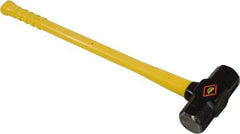 NUPLA - 12 Lb Head, Sledge Hammer - Steel Head, 2-1/2" Face Diam, Fiberglass Handle - USA Tool & Supply