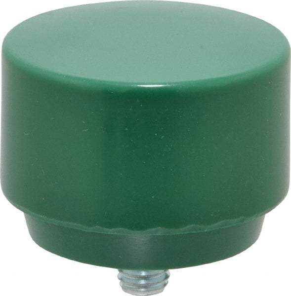 NUPLA - 2" Face Diam, Grade Tough, Green Hammer Tip/Face - Plastic - USA Tool & Supply