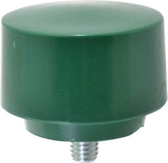 NUPLA - 2-1/2" Face Diam, Grade Tough, Green Hammer Tip/Face - Plastic - USA Tool & Supply