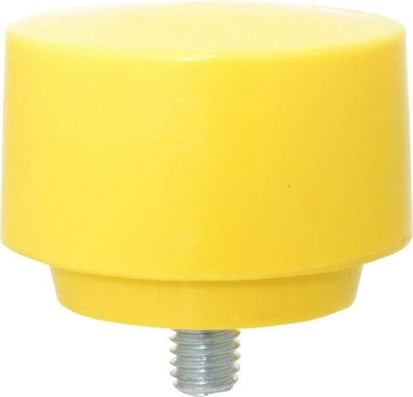 NUPLA - 2-1/2" Face Diam, Grade Extra Hard, Yellow Hammer Tip/Face - Plastic - USA Tool & Supply