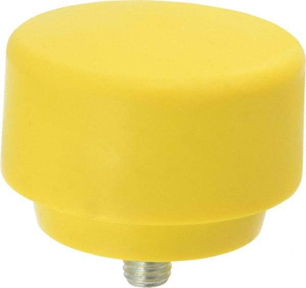 NUPLA - 3" Face Diam, Grade Extra Hard, Yellow Hammer Tip/Face - Plastic - USA Tool & Supply