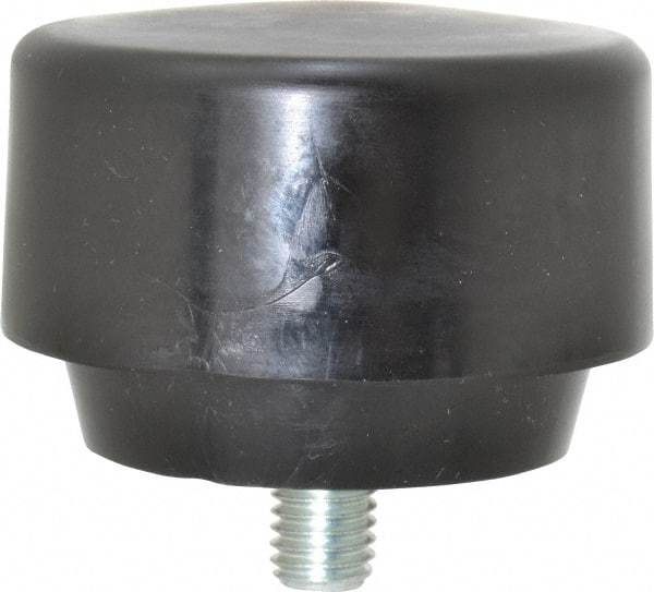 NUPLA - 3" Face Diam, Grade Hard, Black Hammer Tip/Face - Plastic - USA Tool & Supply