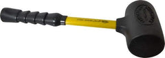 NUPLA - 4 Lb Head 2-3/4" Face Nonmarring Hammer - 13" OAL, Fiberglass Handle - USA Tool & Supply