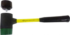 NUPLA - 4-1/2 Lb Head 2-1/2" Face Composite Nonmarring Hammer without Faces - Fiberglass Handle - USA Tool & Supply