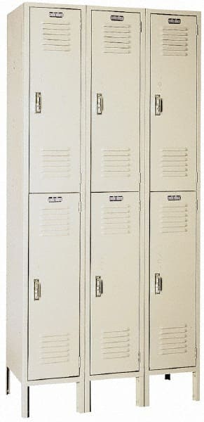 Lyon - 6 Door, 2 Tier, Locker - USA Tool & Supply