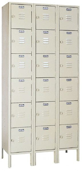 Lyon - 18 Door, 6 Tier, Locker - USA Tool & Supply
