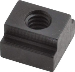 Gibraltar - 1/4-20 Blind Tapped T Slot Nut - 3/8" Slot Width, 9/16 x 15/64" Base Width x Height, 9/16 x 3/8" OAL x Height - USA Tool & Supply