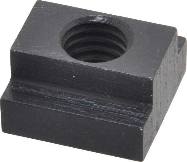 Gibraltar - 7/16-14 Blind Tapped T Slot Nut - 1/2" Slot Width, 7/8 x 9/32" Base Width x Height, 7/8 x 1/2" OAL x Height - USA Tool & Supply