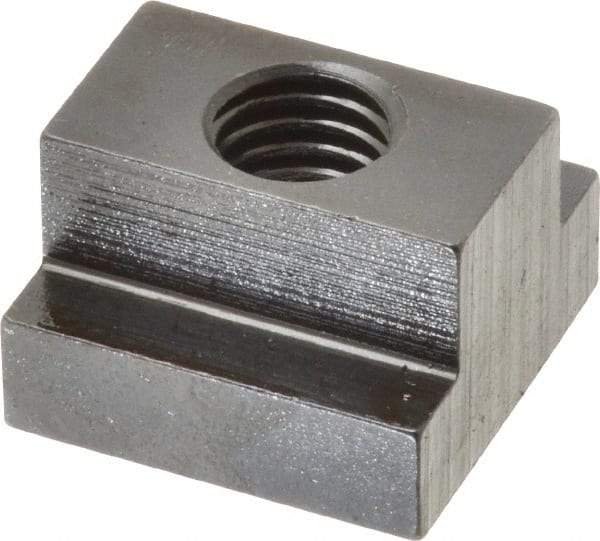 Gibraltar - 1/2-13 Tapped Through T Slot Nut - 5/8" Slot Width, 1-1/8 x 3/8" Base Width x Height, 1-1/8 x 3/4" OAL x Height - USA Tool & Supply