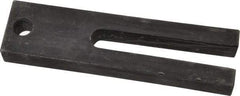 Gibraltar - 1-1/2" Wide x 3/4" High, Carbon Steel, Black Oxide Coated, Tapered, U Shaped Strap Clamp - 17/32" Stud, 3-1/2" Travel, 6" OAL - USA Tool & Supply