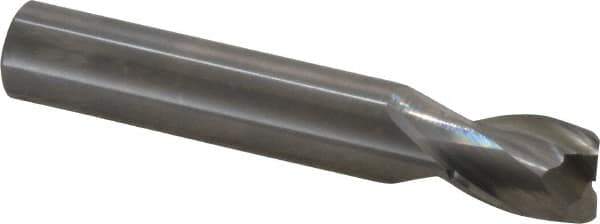 OSG - 1/2", 2 Flute, Single End, Solid Carbide, 0.02" Corner Radius End Mill - 3" OAL, 30° Helix, Right Hand Flute, 5/8" LOC, Right Hand Cut - USA Tool & Supply