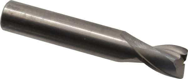 OSG - 1/2", 2 Flute, Single End, Solid Carbide, 0.03" Corner Radius End Mill - 3" OAL, 30° Helix, Right Hand Flute, 5/8" LOC, Right Hand Cut - USA Tool & Supply