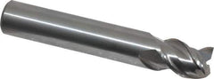 OSG - 1/2", 5/8" LOC, 1/2" Shank Diam, 3" OAL, 3 Flute, Solid Carbide Square End Mill - Single End, Uncoated, Spiral Flute, 45° Helix, Centercutting, Right Hand Cut, Right Hand Flute, Series 2041 - USA Tool & Supply