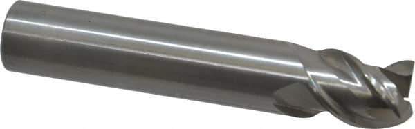 OSG - 5/8", 3/4" LOC, 5/8" Shank Diam, 3-1/2" OAL, 3 Flute, Solid Carbide Square End Mill - Single End, Uncoated, Spiral Flute, 45° Helix, Centercutting, Right Hand Cut, Right Hand Flute, Series 2041 - USA Tool & Supply