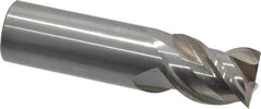 OSG - 1", 1-1/4" LOC, 1" Shank Diam, 4" OAL, 3 Flute, Solid Carbide Square End Mill - Single End, Uncoated, Spiral Flute, 45° Helix, Centercutting, Right Hand Cut, Right Hand Flute, Series 2041 - USA Tool & Supply