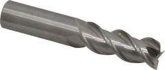 OSG - 5/8", 1-5/8" LOC, 5/8" Shank Diam, 3-1/2" OAL, 3 Flute, Solid Carbide Square End Mill - Single End, Uncoated, Spiral Flute, 45° Helix, Centercutting, Right Hand Cut, Right Hand Flute, Series 2042 - USA Tool & Supply