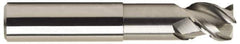 OSG - 5/8", 5/8" LOC, 5/8" Shank Diam, 6" OAL, 3 Flute, Solid Carbide Square End Mill - Single End, Uncoated, Spiral Flute, 45° Helix, Right Hand Cut, Right Hand Flute, Series 2048 - USA Tool & Supply
