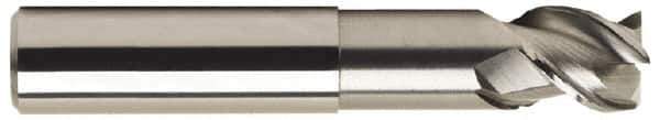 OSG - 3/4", 3 Flute, Single End, Solid Carbide, 0.06" Corner Radius End Mill - 6" OAL, 45° Helix, Right Hand Flute, 3/4" LOC, Right Hand Cut, 2-1/2" Extended Reach - USA Tool & Supply