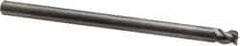 OSG - 1/4", 1/4" LOC, 1/4" Shank Diam, 4" OAL, 3 Flute, Solid Carbide Square End Mill - Single End, Uncoated, Spiral Flute, 45° Helix, Right Hand Cut, Right Hand Flute, Series 2048 - USA Tool & Supply