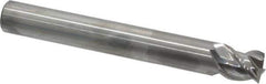 OSG - 3/4", 3/4" LOC, 3/4" Shank Diam, 6" OAL, 3 Flute, Solid Carbide Square End Mill - Single End, Uncoated, Spiral Flute, 45° Helix, Right Hand Cut, Right Hand Flute, Series 2048 - USA Tool & Supply