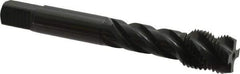 OSG - 9/16-18 UNF 4 Flute Modified Bottoming Spiral Flute Tap - Vanadium High Speed Steel, Oxide Finish, 3-19/32" OAL, Right Hand Flute, Right Hand Thread, H3, Series 290 - USA Tool & Supply