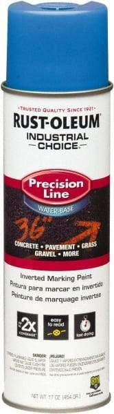Rust-Oleum - 17 fl oz Blue Marking Paint - Water-Based Formula - USA Tool & Supply