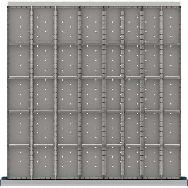 LISTA - 40-Compartment Drawer Divider Layout for 3.15" High Drawers - USA Tool & Supply