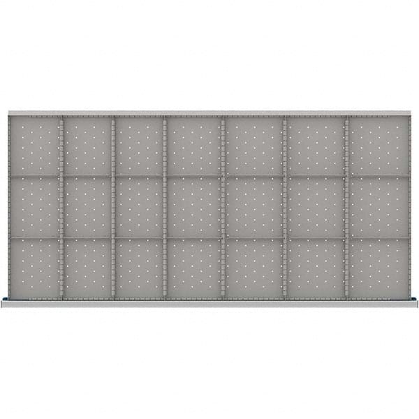 LISTA - 21-Compartment Drawer Divider Layout for 3.15" High Drawers - USA Tool & Supply