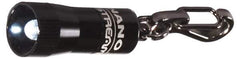 Streamlight - Water Resistant, Aluminum Mini Flashlight - 10 Lumens, 8 hr Runtime, White LED Bulb, Black Body, 4 Button/Coin Cell Batteries Included - USA Tool & Supply