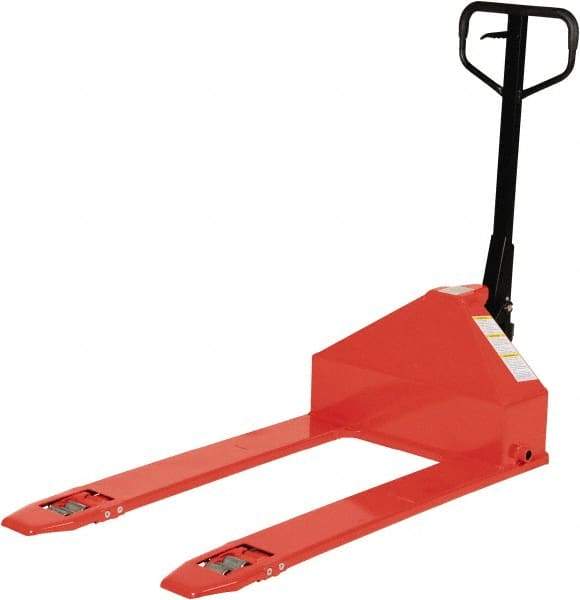 Vestil - 2,200 Lb Capacity, 3.38" Lift Industrial Pallet Truck - 1-1/2" Min Lift Height, 44" Fork Length x 6-1/2" Fork Width, 27" Overall Width - USA Tool & Supply