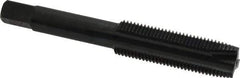 Kennametal - 1/2-20 UNF, 3 Flute, Oxide Finish, High Speed Steel Spiral Point Tap - Plug Chamfer, Right Hand Thread, 3.38" OAL, 1.656" Thread Length, 0.367" Shank Diam, 3B Class of Fit - Exact Industrial Supply