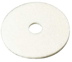 3M - Spray Buffing Pad - 17" Machine, White Pad, Polyester - USA Tool & Supply