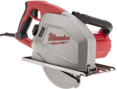 Milwaukee Tool - 13 Amps, 8" Blade Diam, 3,700 RPM, Electric Circular Saw - 120 Volts, 1.75 hp, 15' Cord Length, 5/8" Arbor Hole, Right Blade - USA Tool & Supply