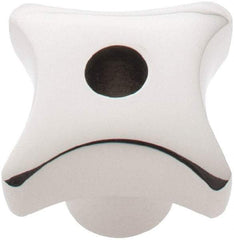 KIPP - 1-1/4" Head Diam, 4 Point Lobed Knob - 1/4" Hole, Stainless Steel - USA Tool & Supply