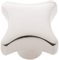 KIPP - 1-1/4" Head Diam, 4 Point Lobed Knob - 1/4" Hole, Stainless Steel - USA Tool & Supply